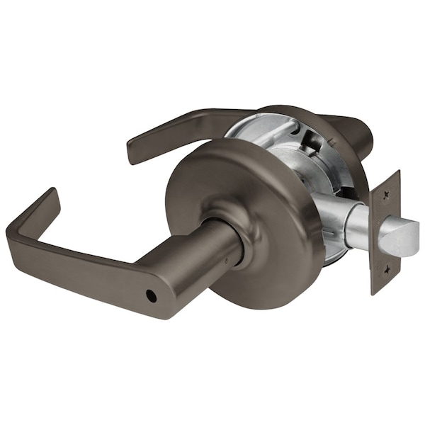 Grade 1 Privacy Cylindrical Lock, Newport Lever, Non-Keyed, Oil-Rubbed Bronze Finish, Non-handed